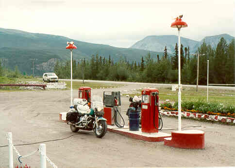 Gasing up on the road